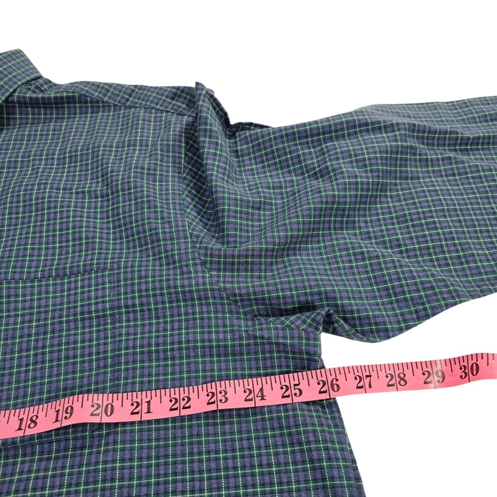 Daniel Cremieux Button Up Top Mens Green XL Plaid Woven Cotton Classic Western - Picture 8 of 11